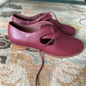 American Duchess oxblood Mary Shoes